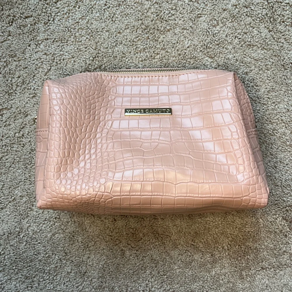 Vince Camuto Blush Animal Scale XL Cosmetic Bag